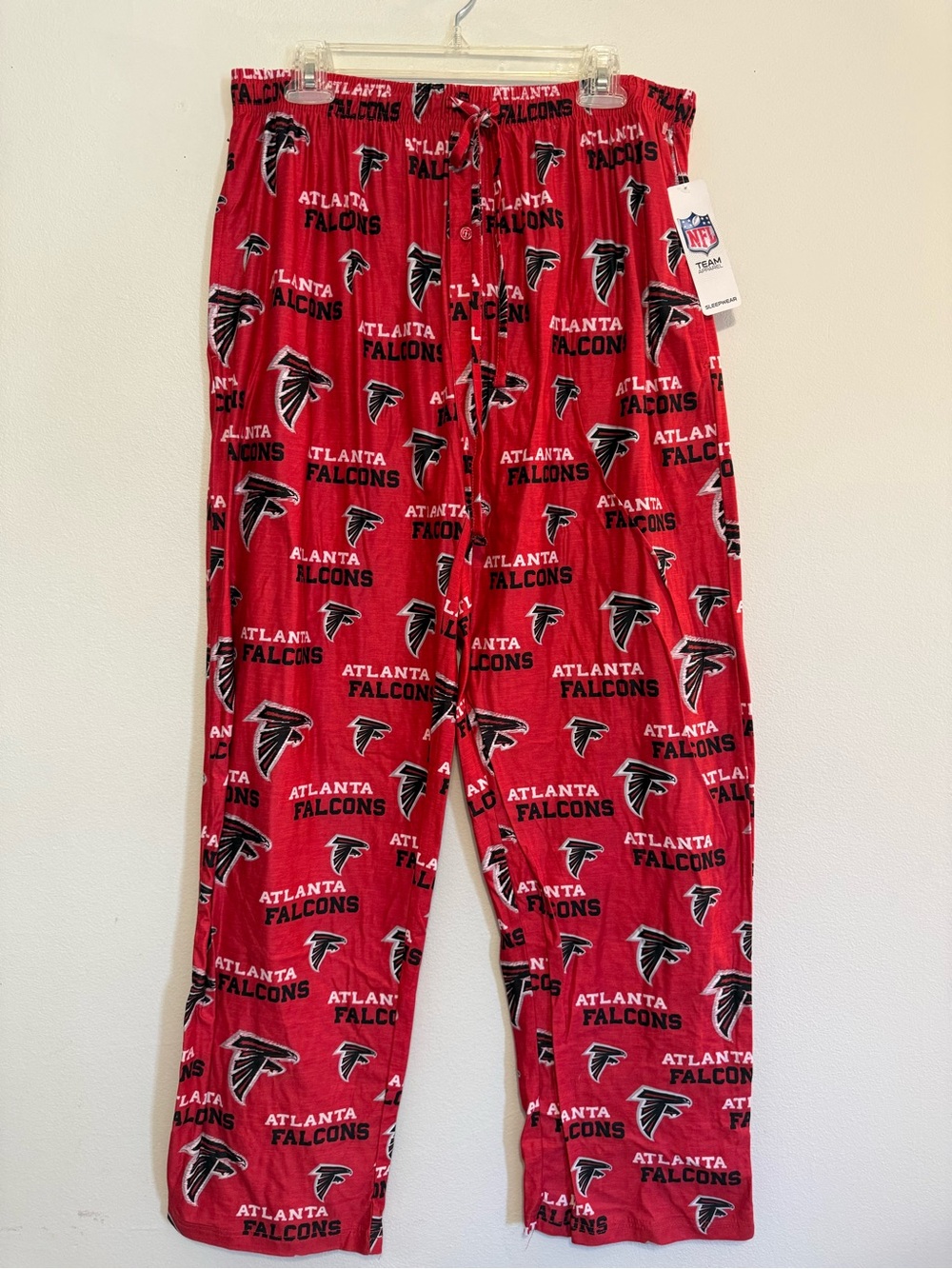 NEW ATLANTA FALCONS Mens Sleepwear Lounge Pajama Pants Knit Size Large